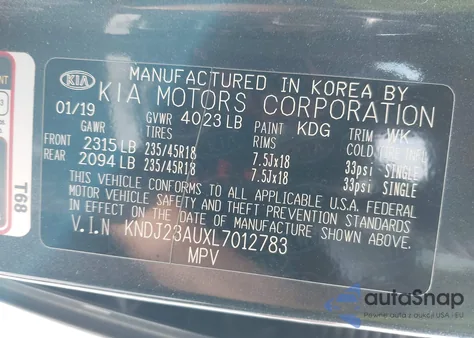 2020 Kia Soul X-Line из США, поврежденный, VIN KNDJ23AUXL7012783